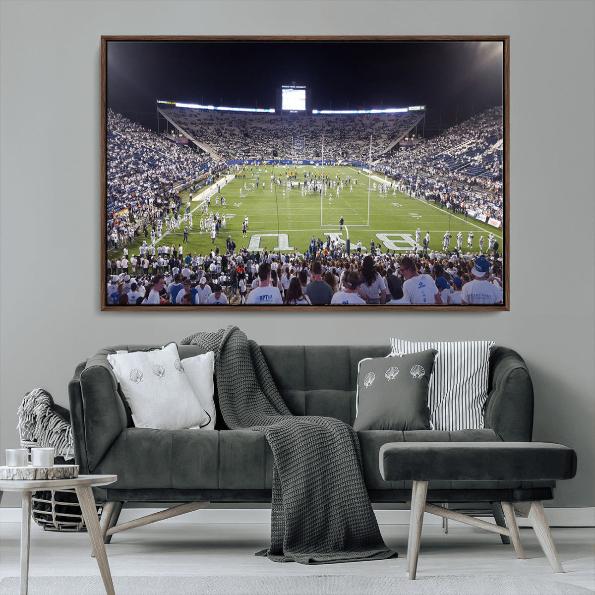 Brigham Young University Cougars Football Print Canvas -