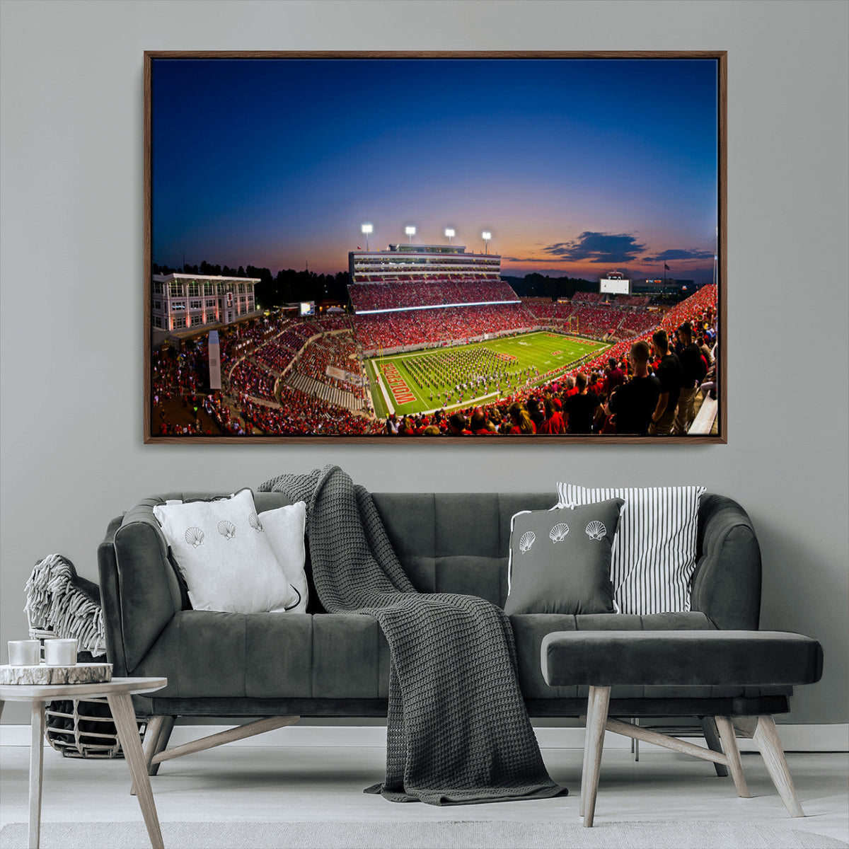 Wolfpack Football Team Wall Art Print - Raleigh