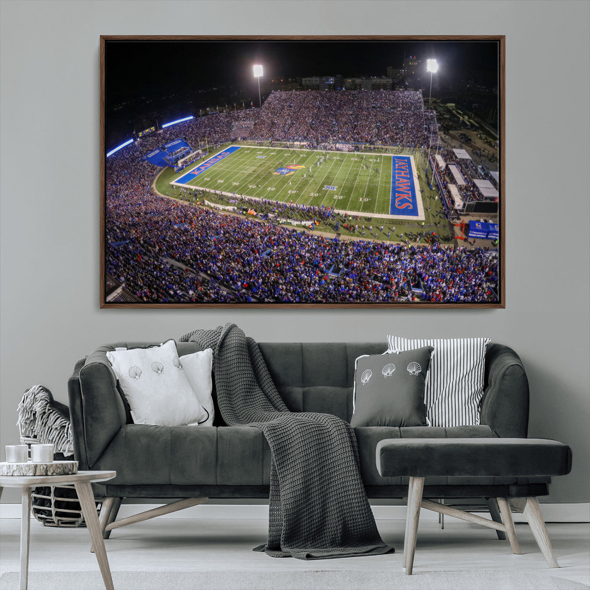 University of Kansas Jayhawks Football Team Print - Lawrence