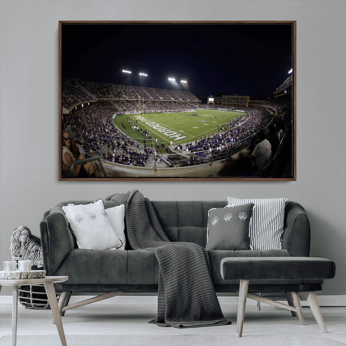 TCU Horned Frogs Football Team Print - Fort Worth Amon G.