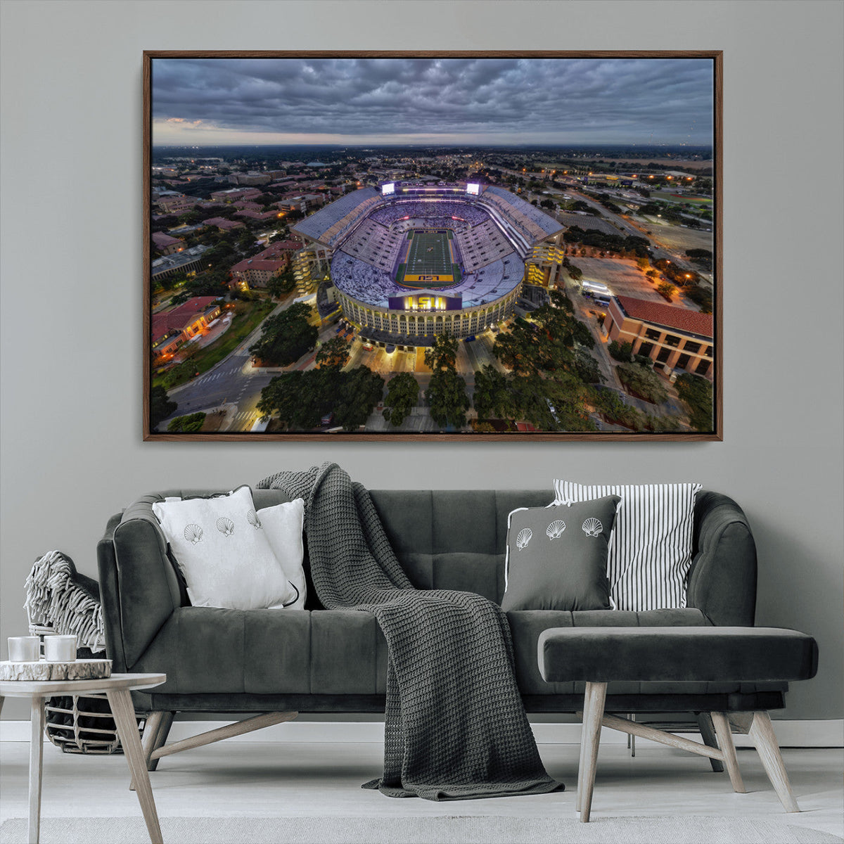 The Louisiana State University Tigers Football Team Print -