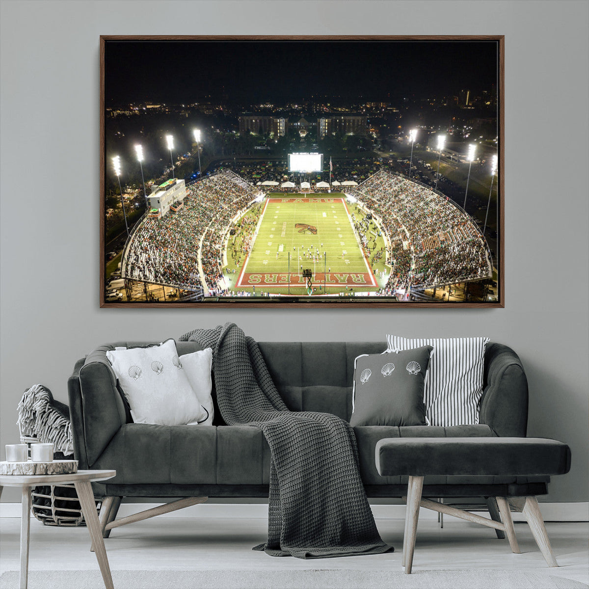 Florida A&M Rattlers Football Team Print - Tallahassee Bragg