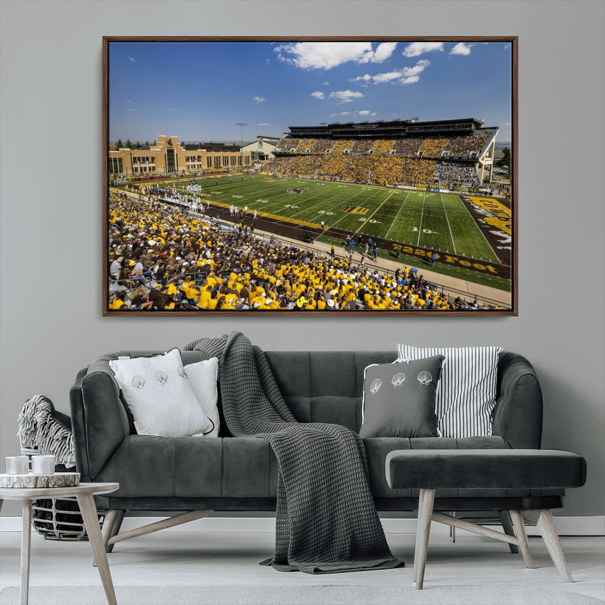 University of Wyoming Cowboys Football Team Print - Laramie