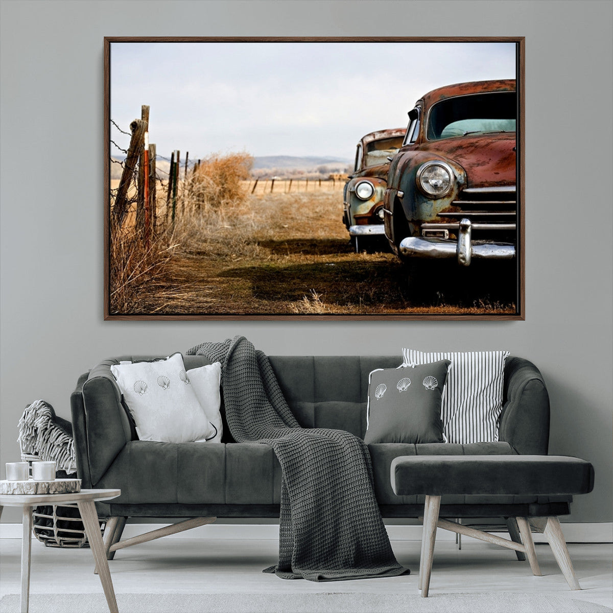 Classic Cars Vintage Wall Art Canvas Print