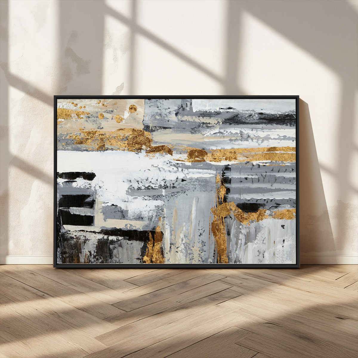 Abstract Painting Canvas Wall Art Print Paint Drip Art Brush