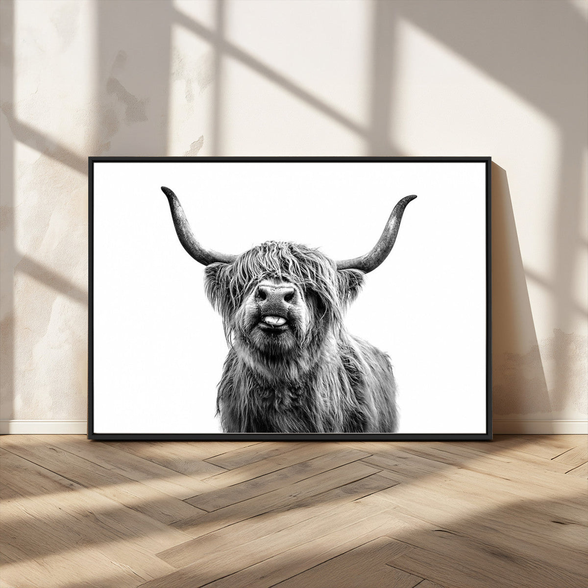Fanny Scottish Highland Cow Cattle Art Print Farmhouse Wall
