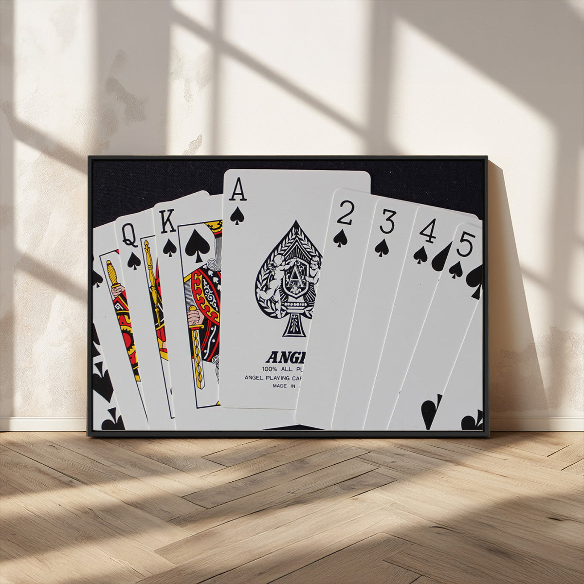 Poker Wall Art - Playing Cards Canvas Wall Art Print - Ace