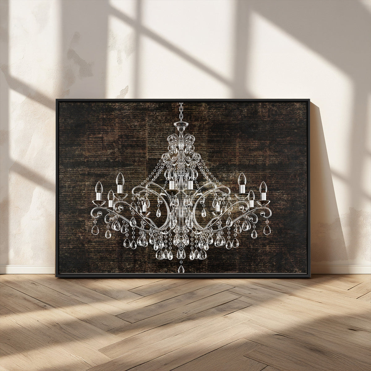 Rustic Chandelier Canvas Print