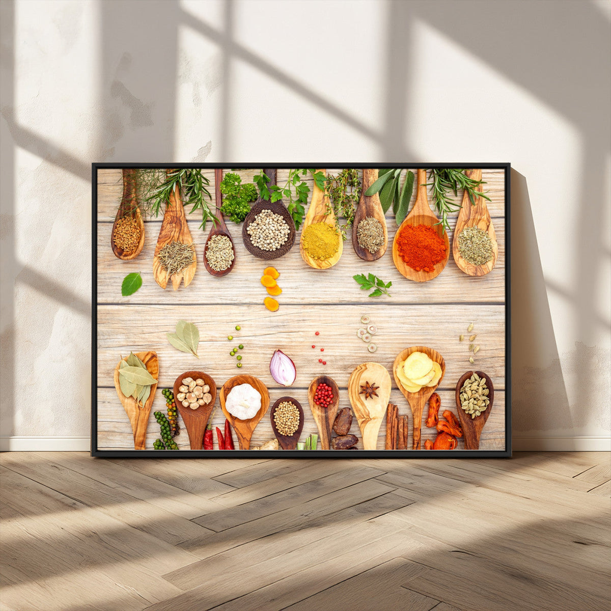 Kitchen Spice on the Table Wall Art, Kitchen Spice Wall Art