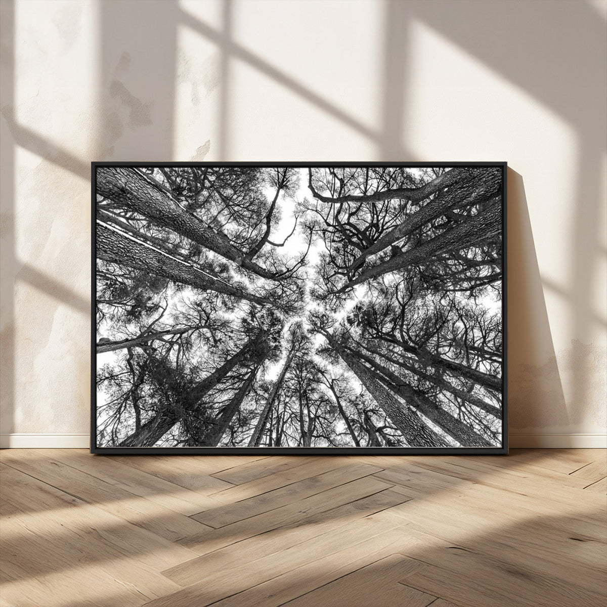 Trees Contemporary Art Canvas Print