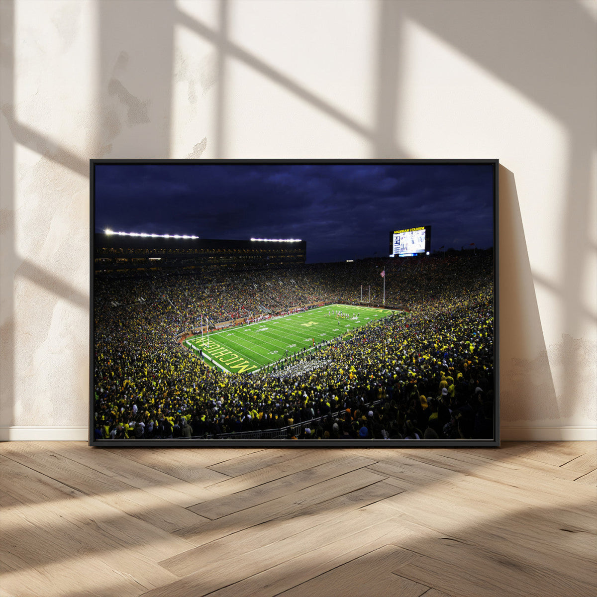 Michigan Wolverines Football Canvas Wall Decor, Football
