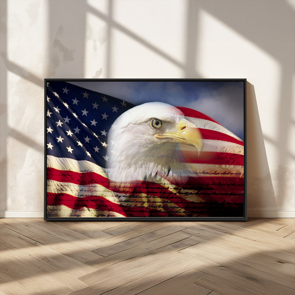 American Flag Eagle Symbol Wall Art, American Flag Eagle