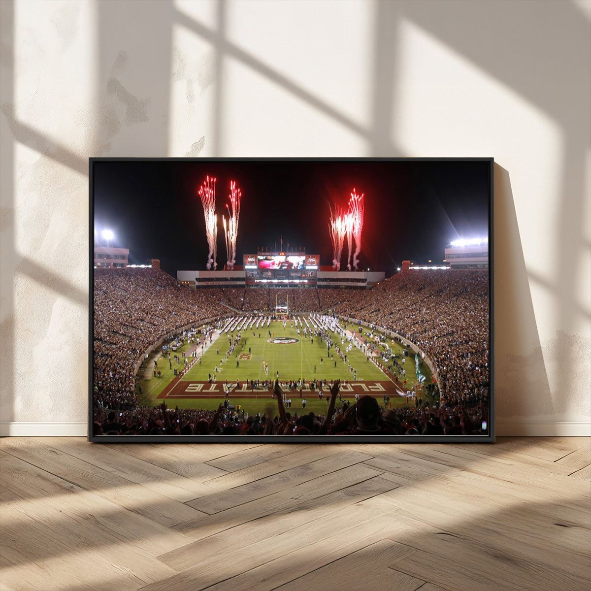 Framed Florida State Seminoles Football Team Print -
