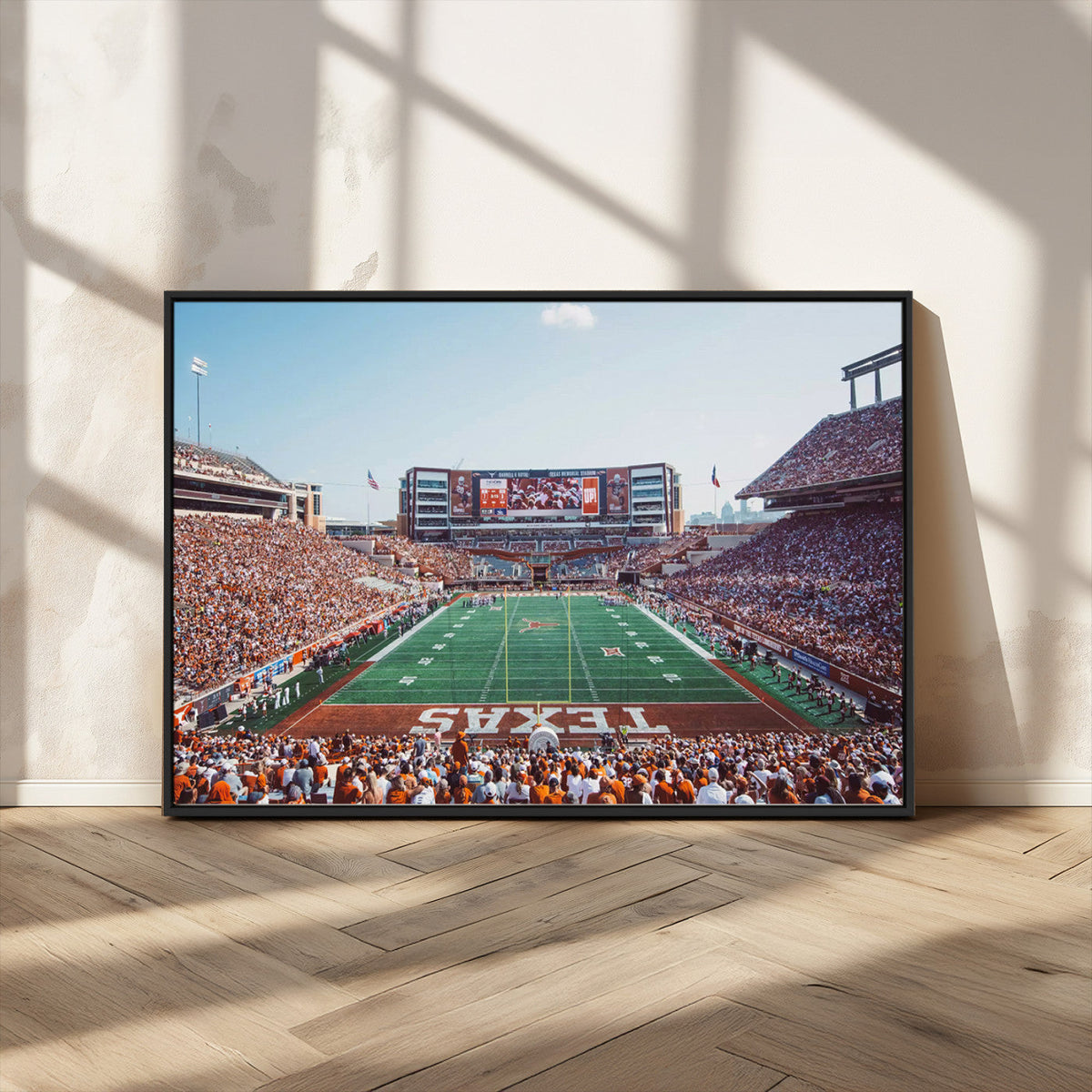 Framed Texas Memorial Stadium Canvas, University of Texas