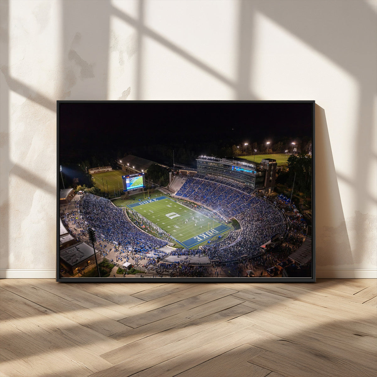 Duke University Blue Devils Football Print Canvas - Durham