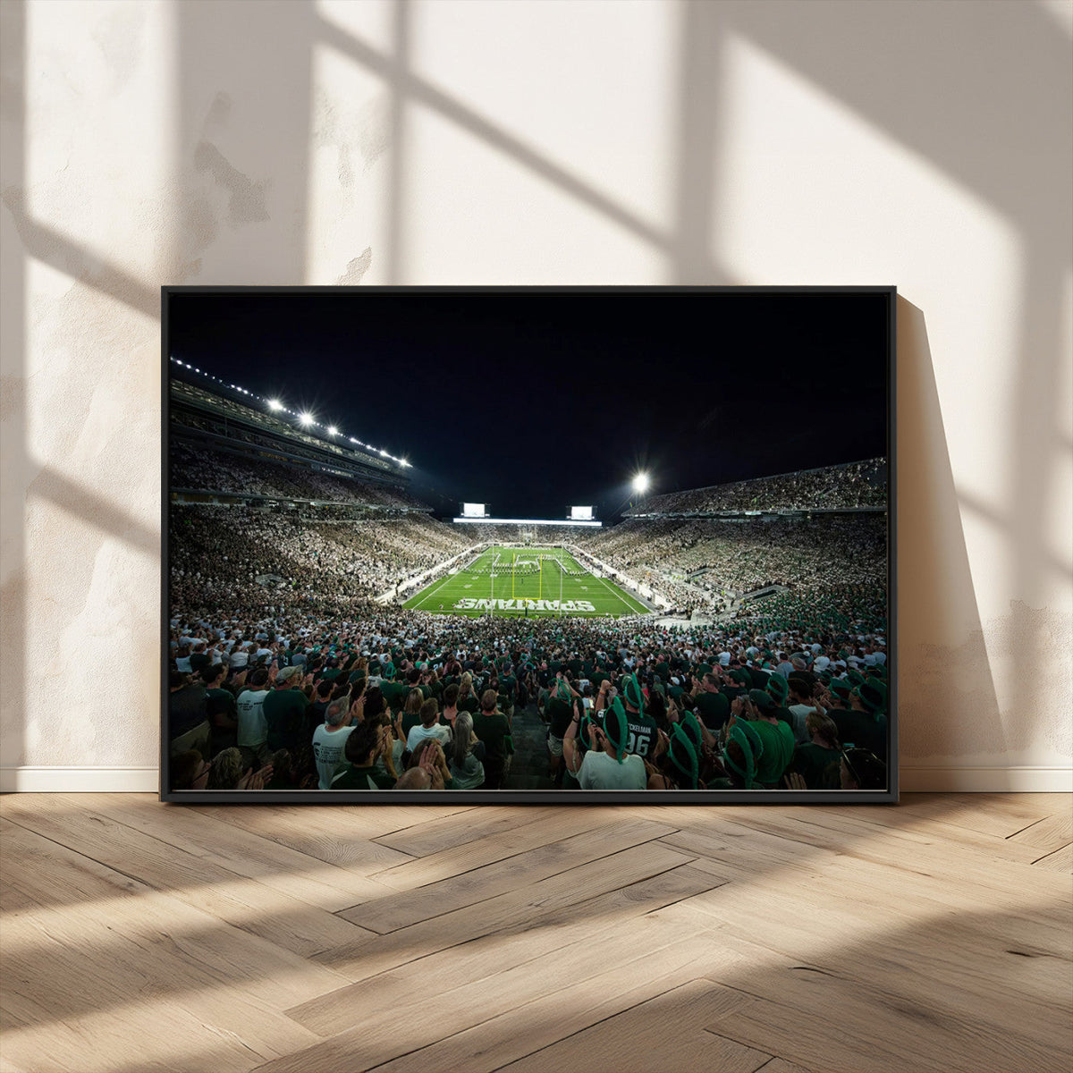Framed Michigan State Spartans Football Team Print - East