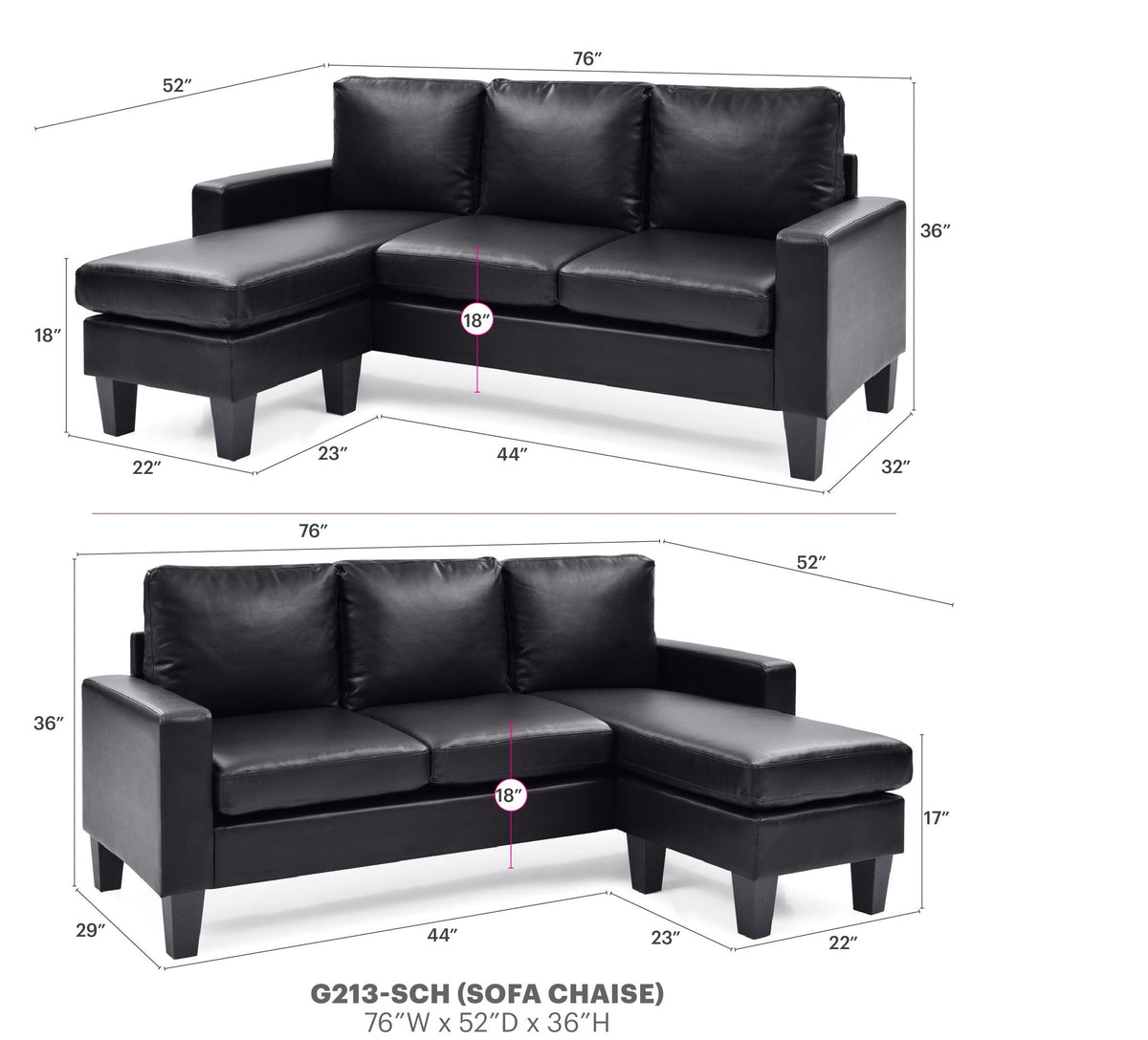Jenna - Sofa Chaise