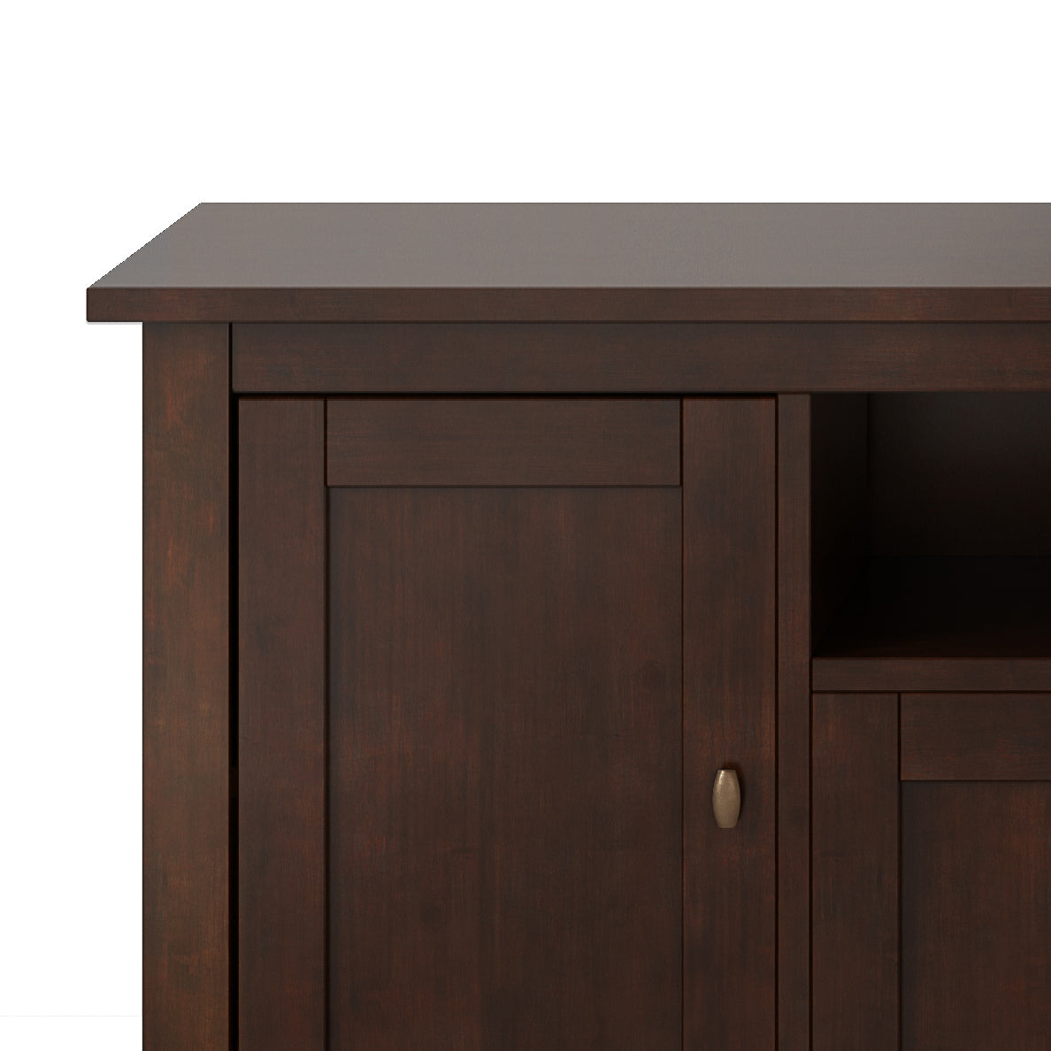 Warm Shaker 72" TV Media Stand - Russet Brown