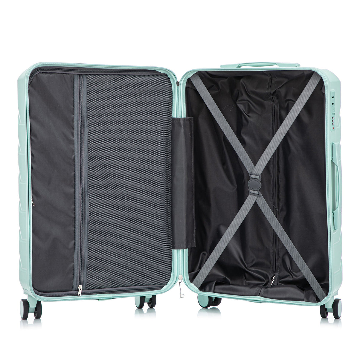 Set 3PCs 20'/24'/28' ABS Spinner Wheel Luggage - Mint Green