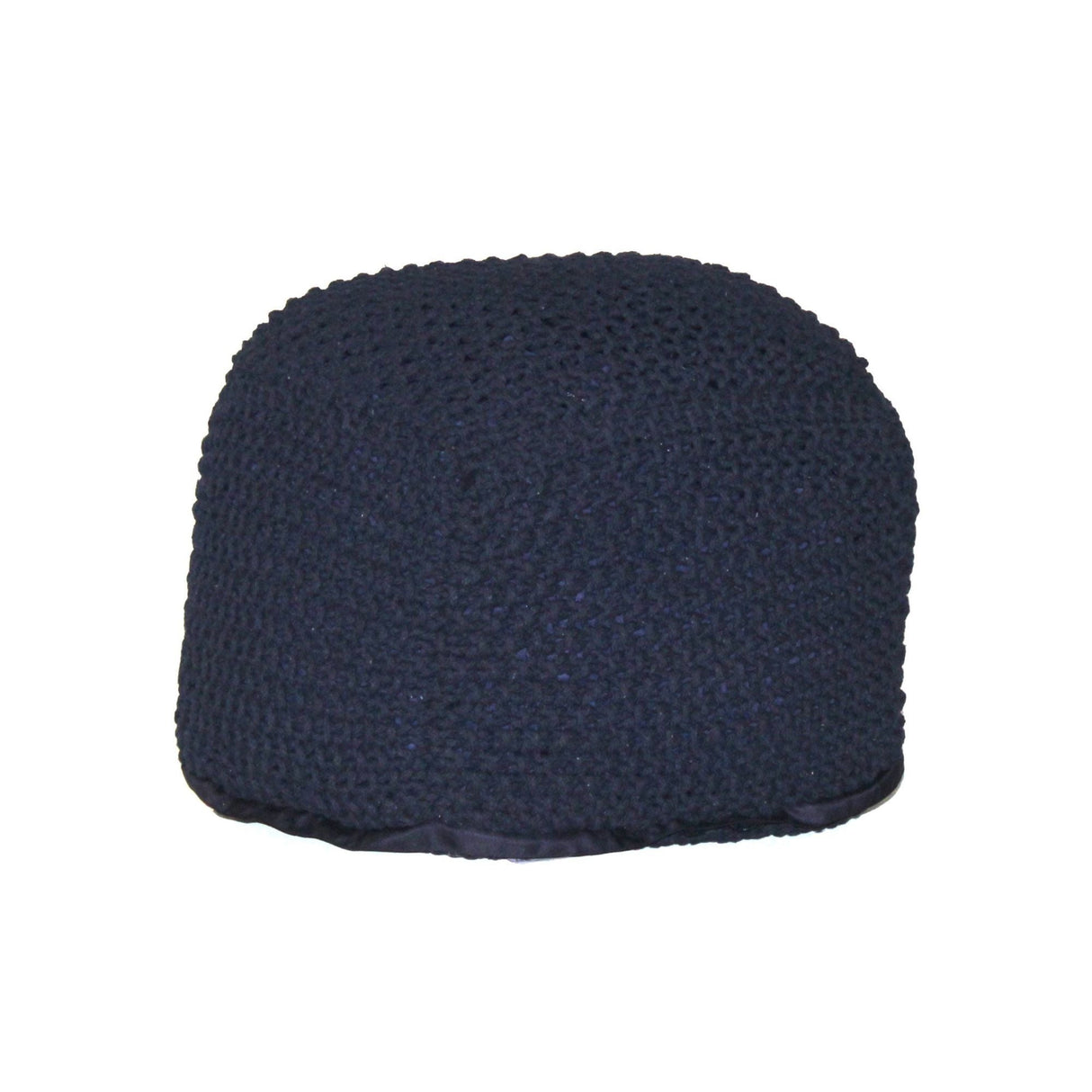 Semi Rounded Pouf Cable Knitted Perfect Seating