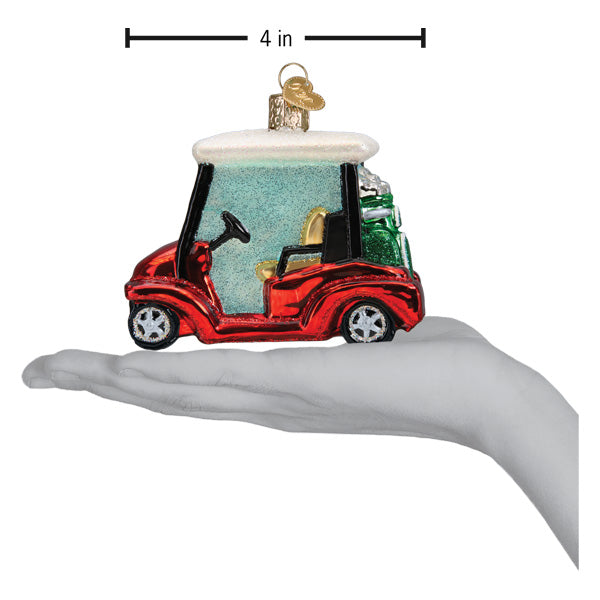 Golf Cart Ornament 3.5x4x2.75 Inches