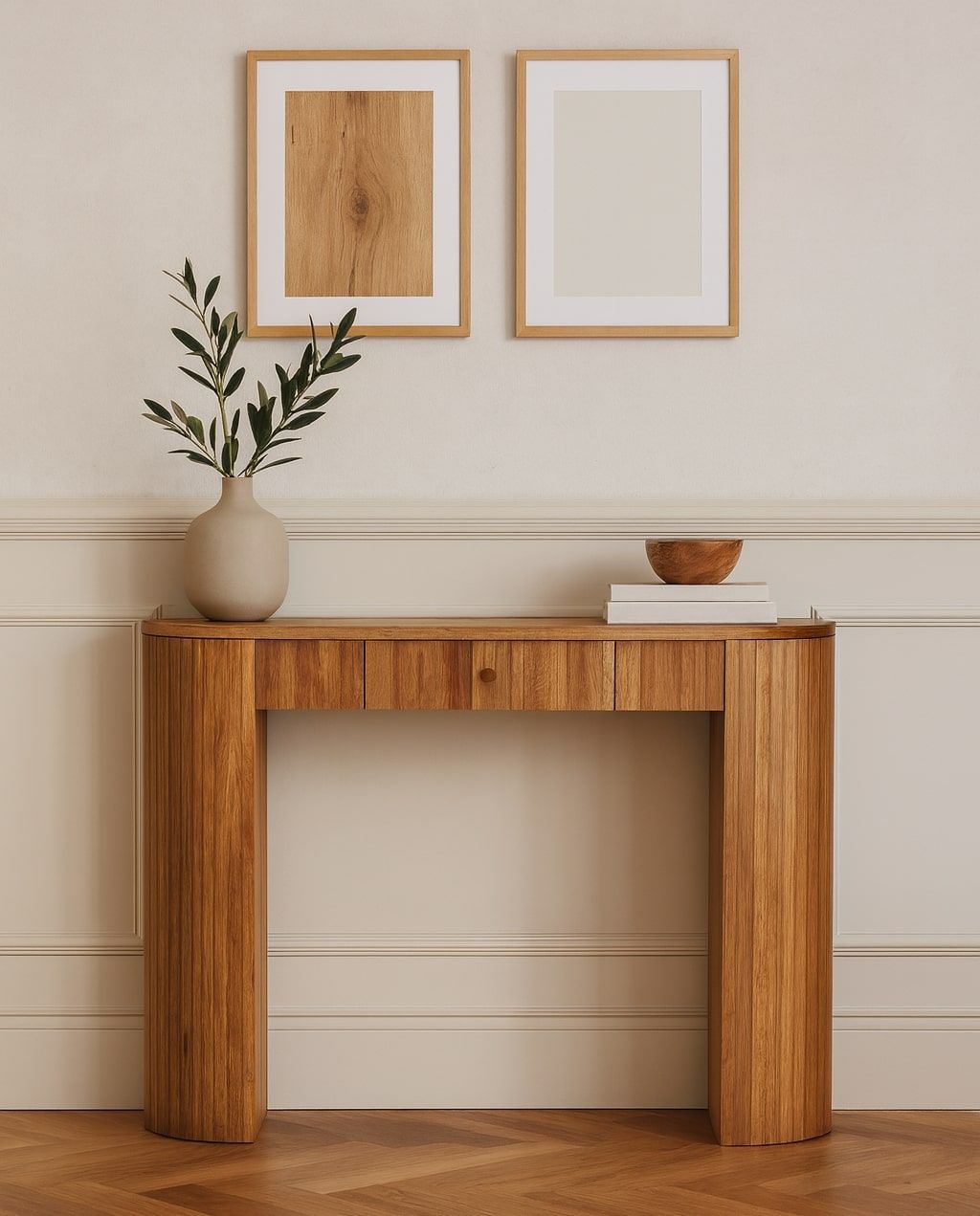Soba - Straight Console Table - Oak