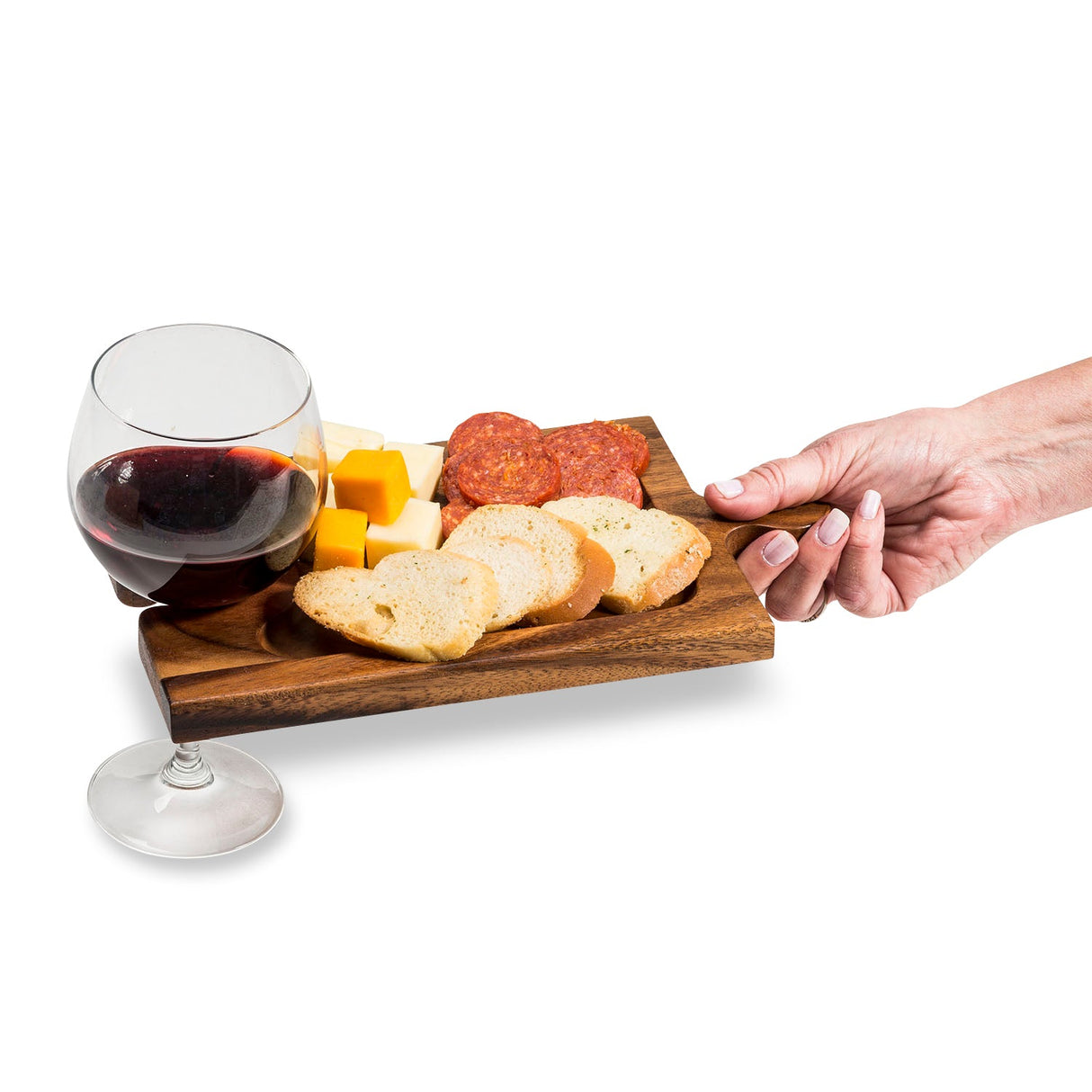 Puzzle-Shaped-Charcuterie-/-Wine-Glass-Holder-Interlocking-Board-Tabletop