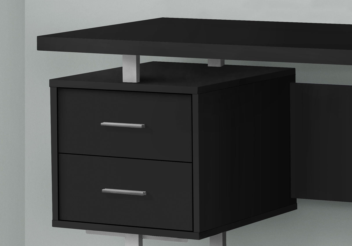Computer Desk For Home Office, Laptop, Left, Right Set-Up, Storage Drawers, Contemporary & Modern