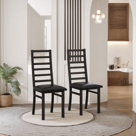 Metal-Dining-Chairs-Set-of-2,-Steel-Legs,-Black-Dining-Chairs