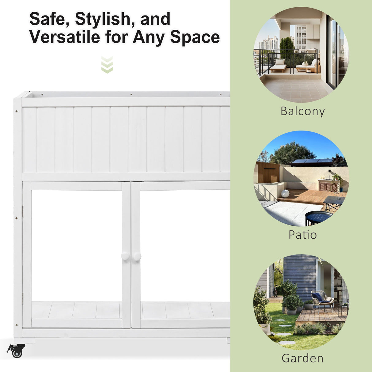 TOPMAX Patio Mini Wood Cold Frame Greenhouse