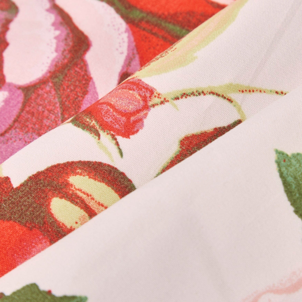 DaDa Bedding Set of 4-Pieces Romantic Roses Pink Floral Dining Table Napkins 18" x 18" (879)