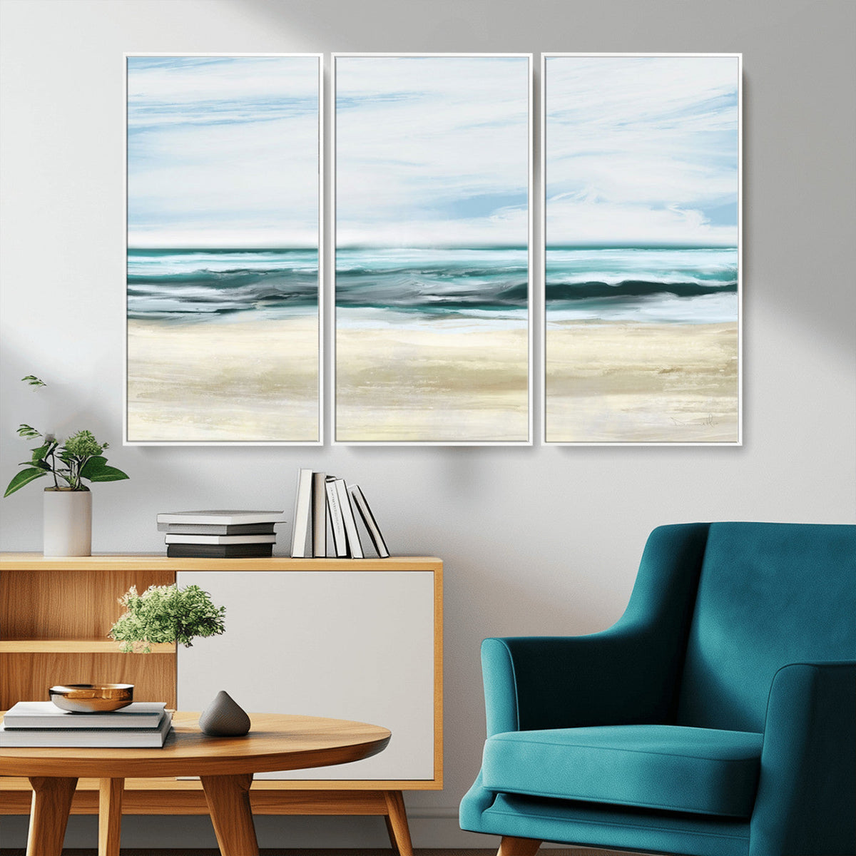 Ocean Abstract Wall Art Canvas Print