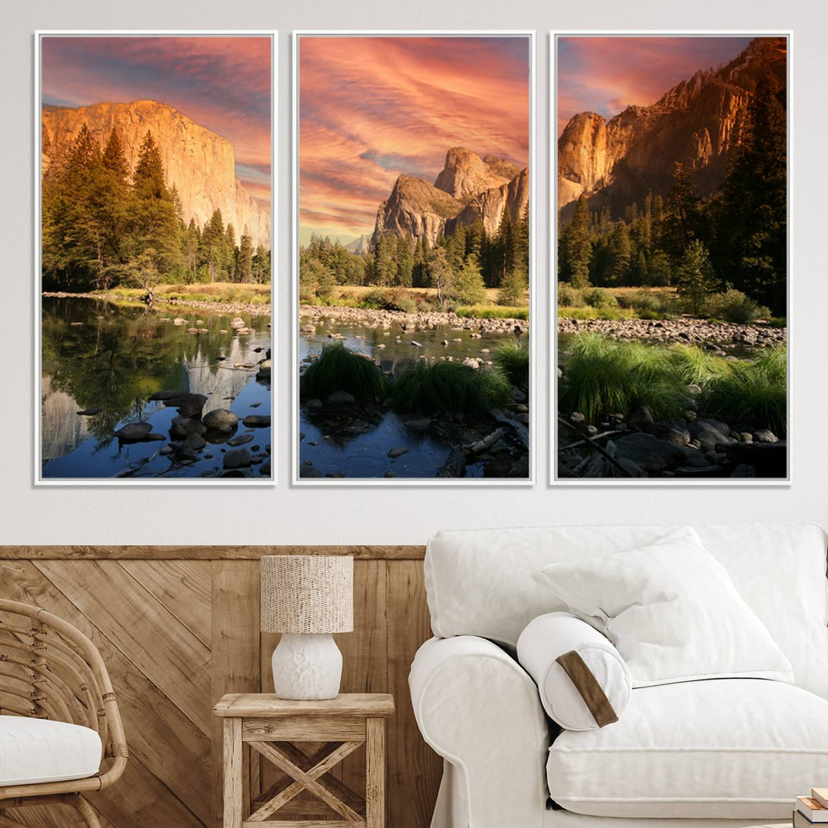 Yosemite Valley Wall Art Canvas Print – El Capitan Sunset