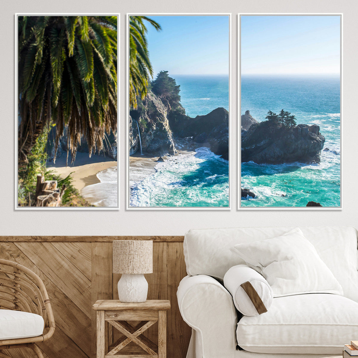 Big Sur Wall Art Canvas Print – Framed California Coastline