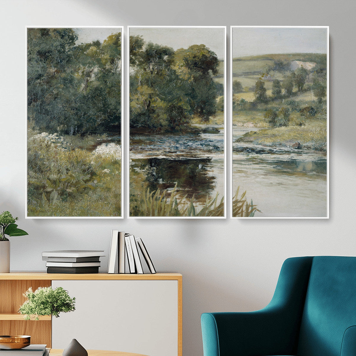 Streamside by Edward Mitchell Bannister Wall Art Canvas