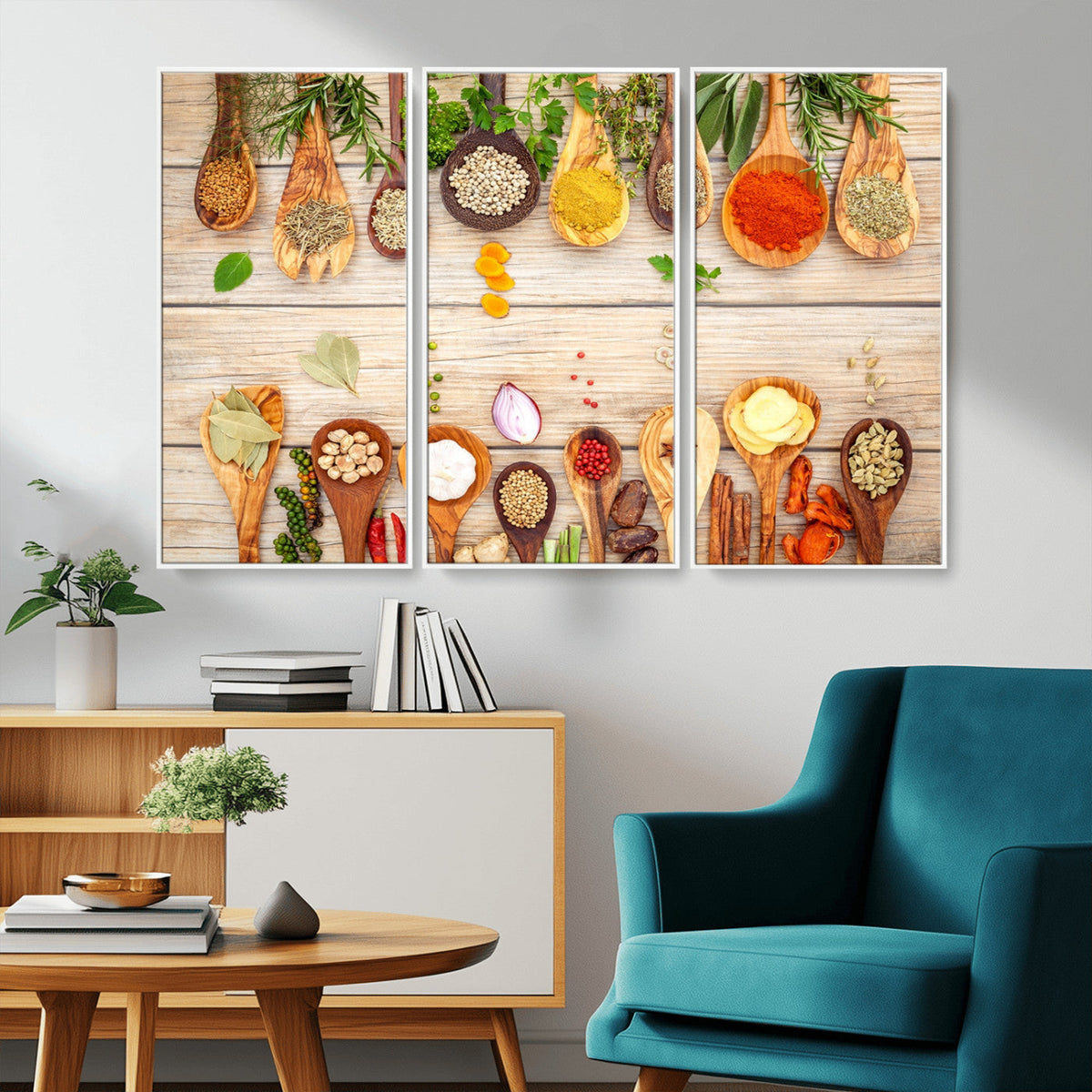 Kitchen Spice on the Table Wall Art, Kitchen Spice Wall Art