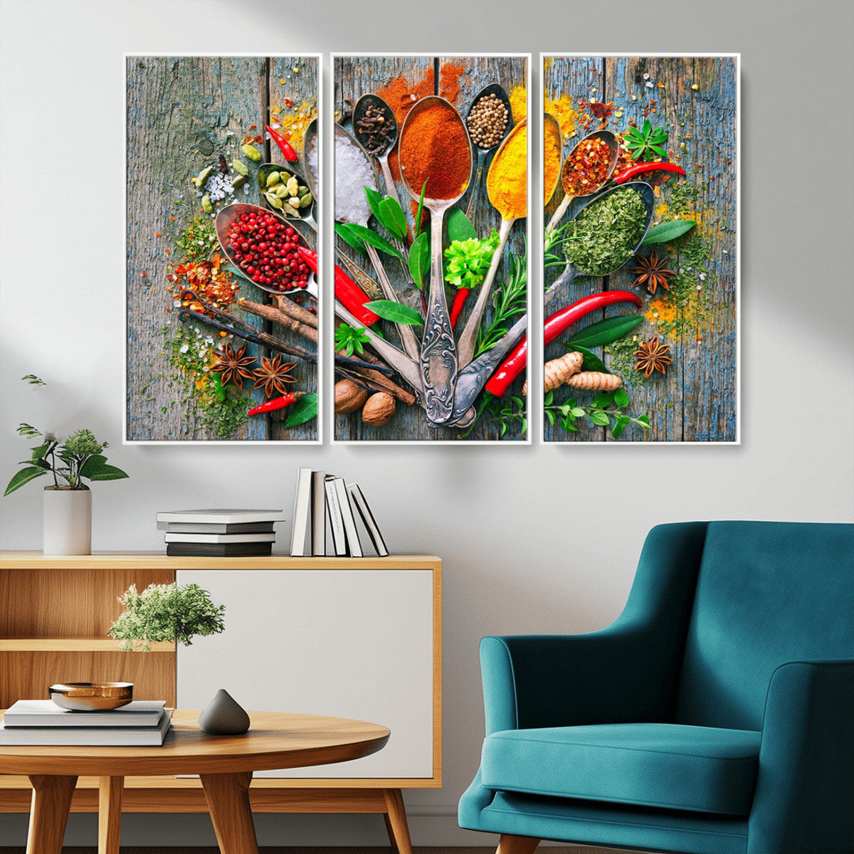 Spoonful of Spices Cooking Wall Art Canvas Print - Vibrant