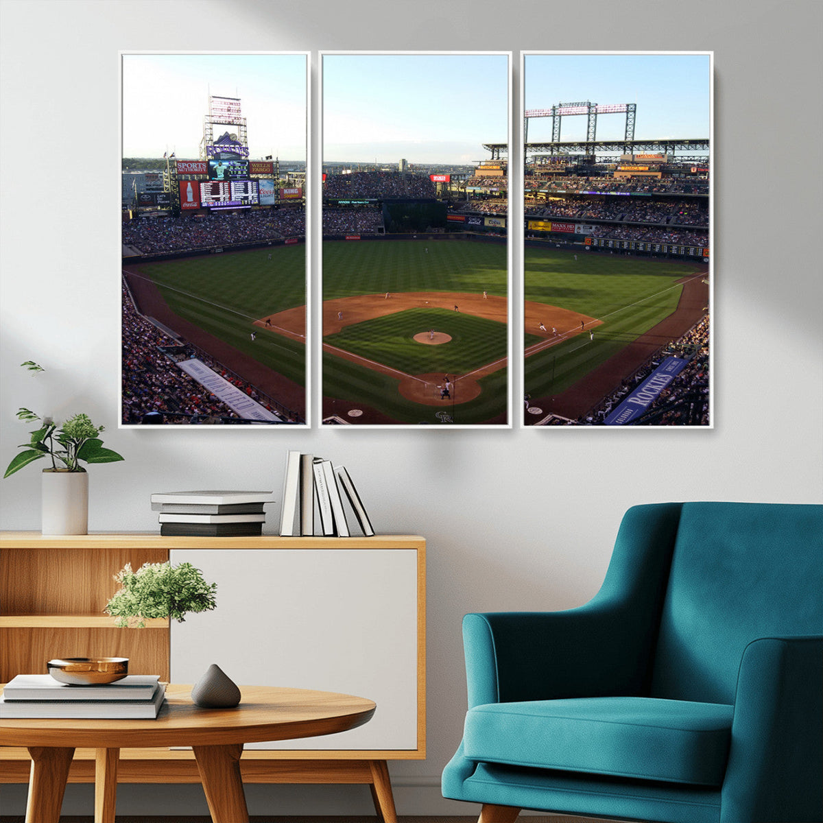 Colorado Rockies Coors Field Wall Art Canvas Print - MLB