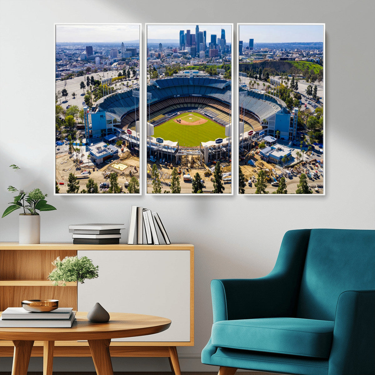 Los Angeles Dodgers Dodger Stadium Wall Art Canvas Print -