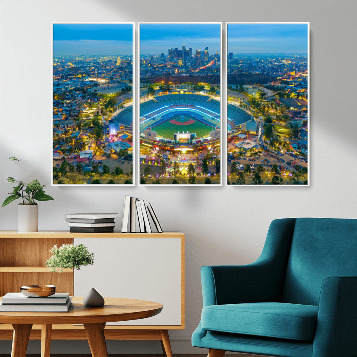Los Angeles Dodgers Wall Art Canvas, Dodger Stadium Wall Art