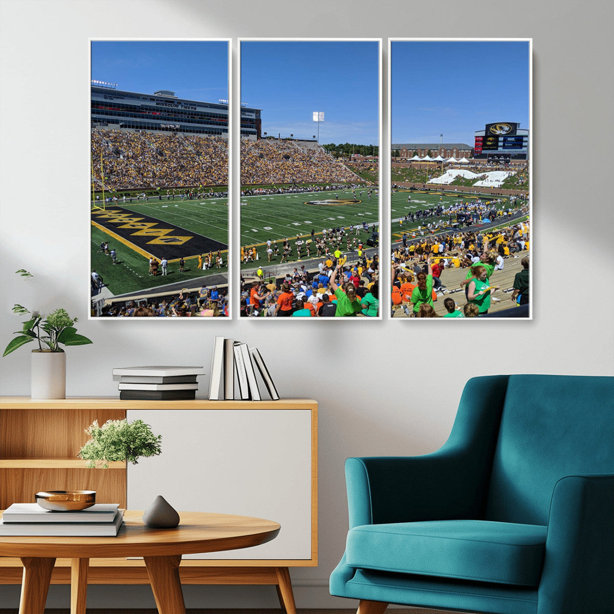 University of Missouri Tigers Football Team Print - Columbia