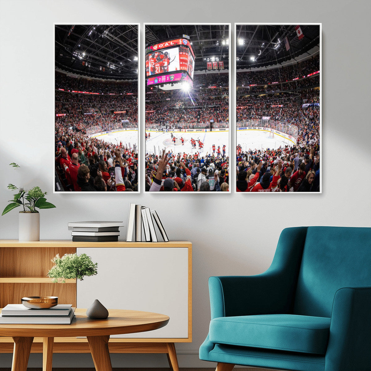 Amerant Bank Arena Wall Art Canvas Print - Basketball Arena