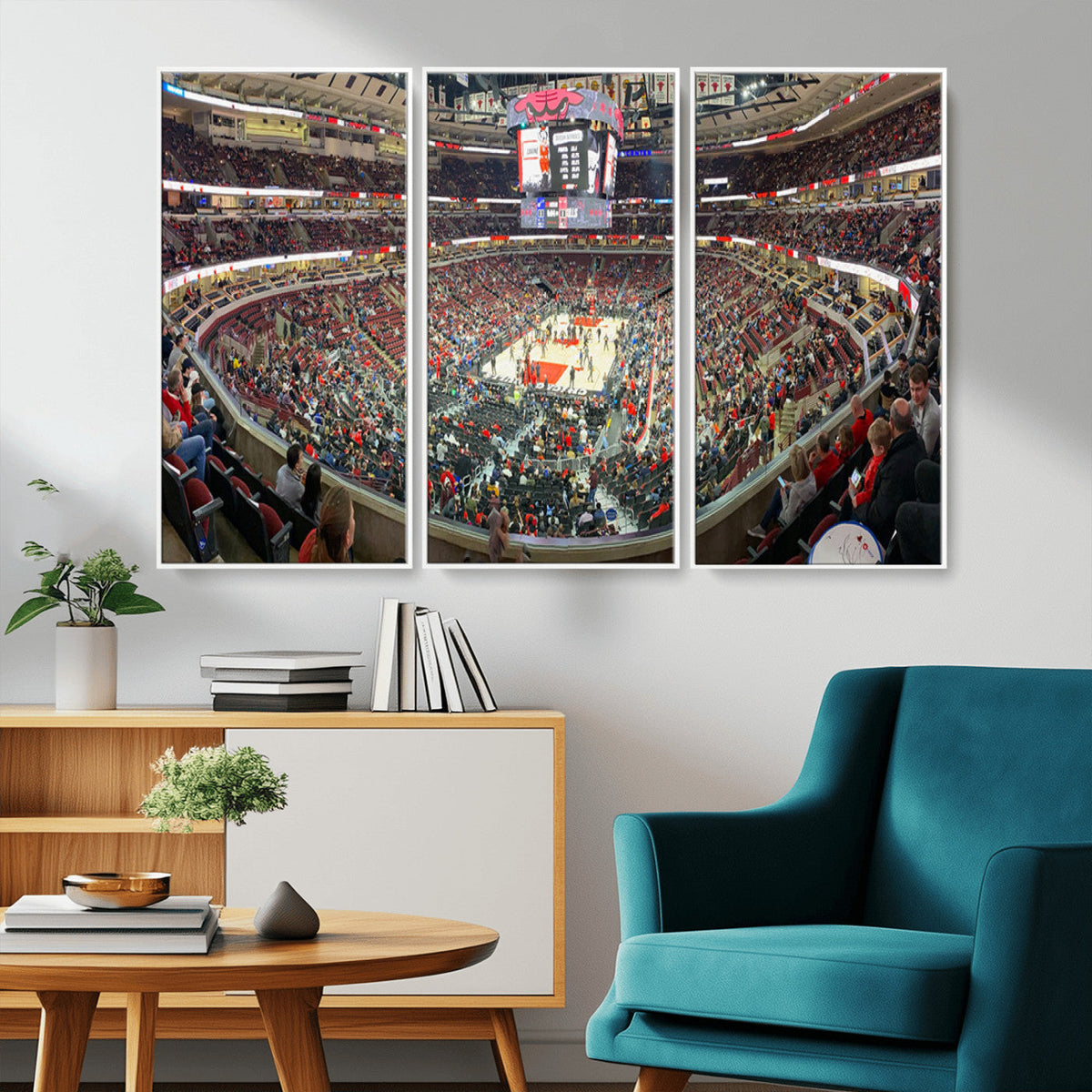 United Center Chicago Bulls Stadium Wall Art Canvas Print