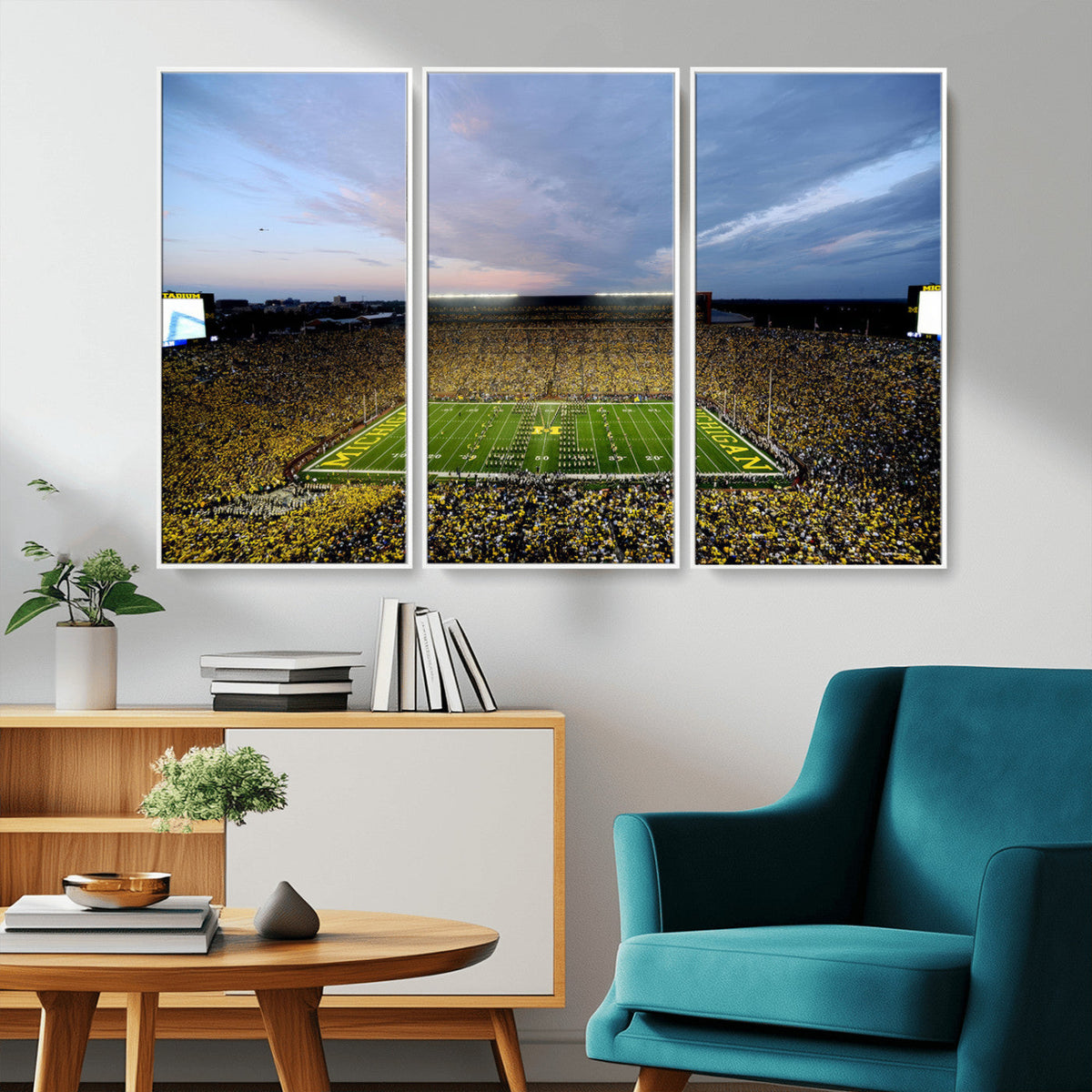 University of Michigan Wolverines Football Team Print - Ann