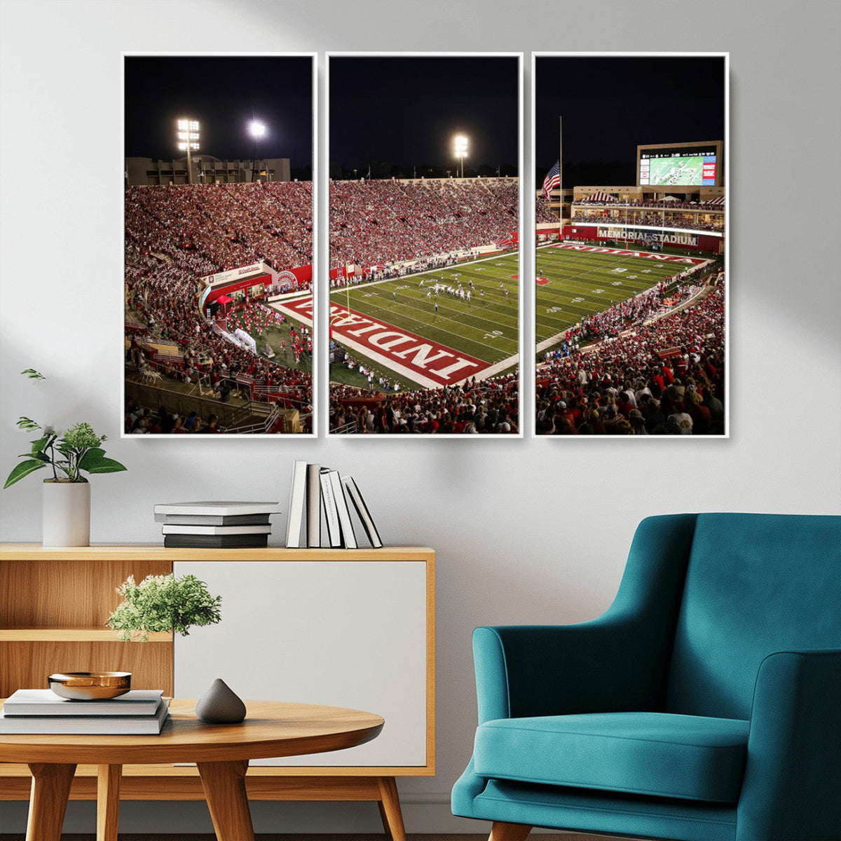 Indiana University Hoosiers Football Team Print Canvas -