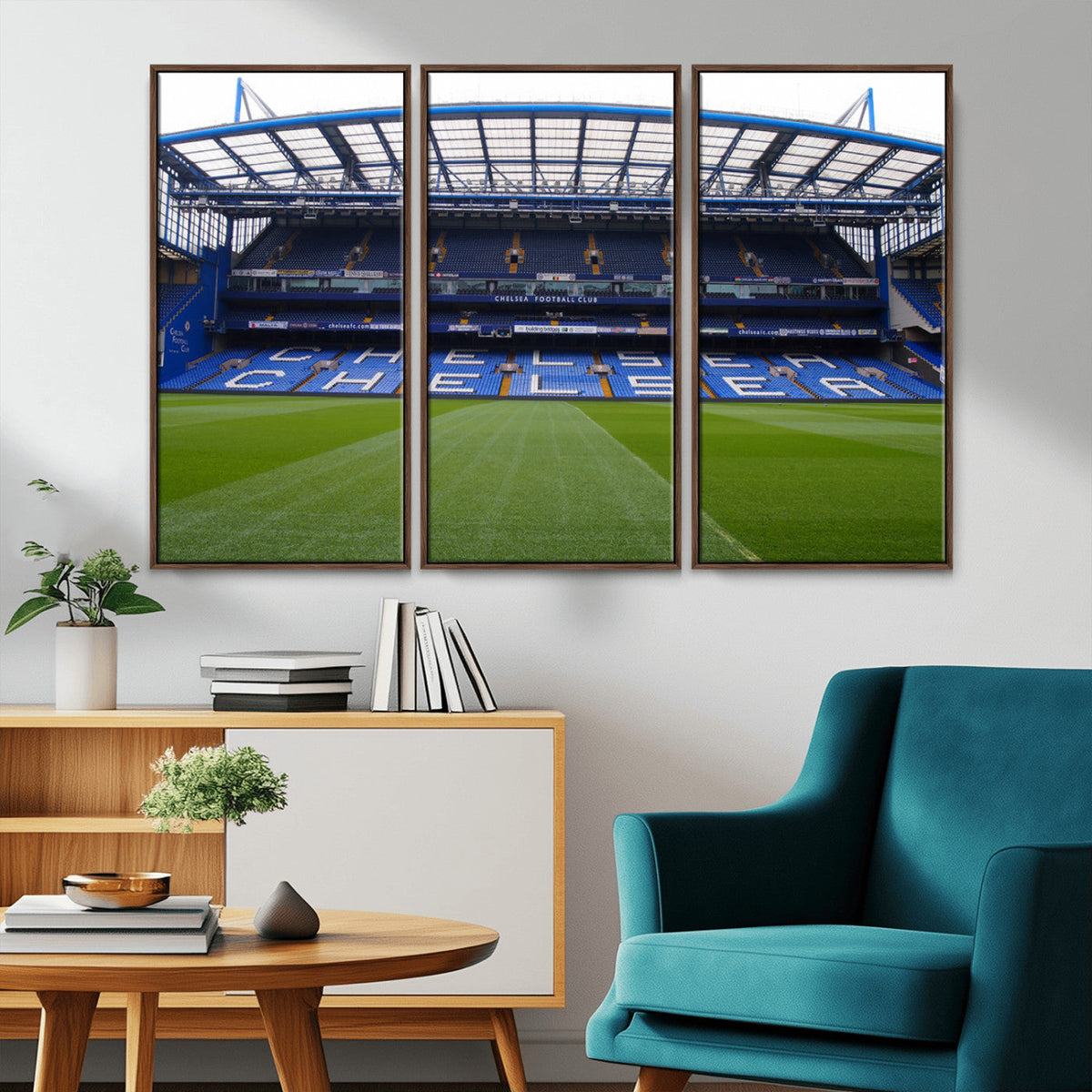 Chelsea FC Soccer Team Print - Stamford Bridge Stadium Wall