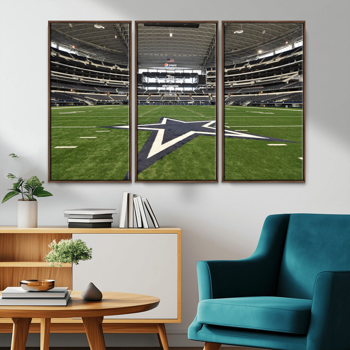 Dallas Cowboys Football Team Print - Arlington AT&T Stadium