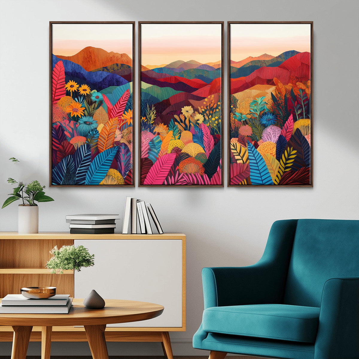 YAYOI KUSAMA Abstract Print - Landscape Canvas Wall Art
