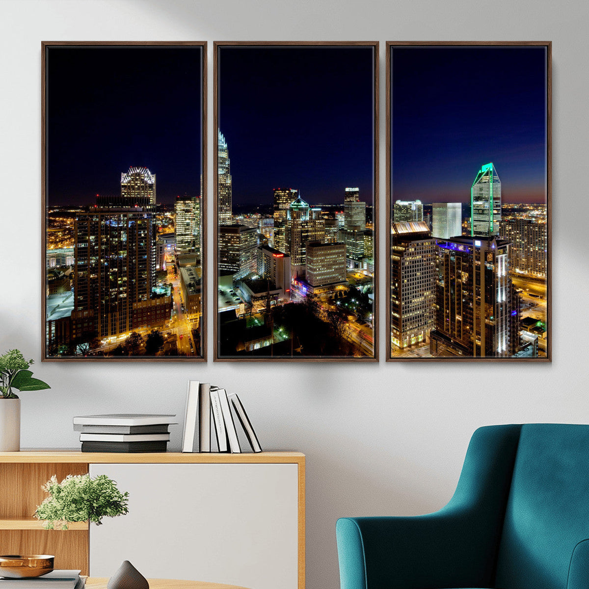 Atlanta Skyline Wall Art Canvas Print – Modern Cityscape