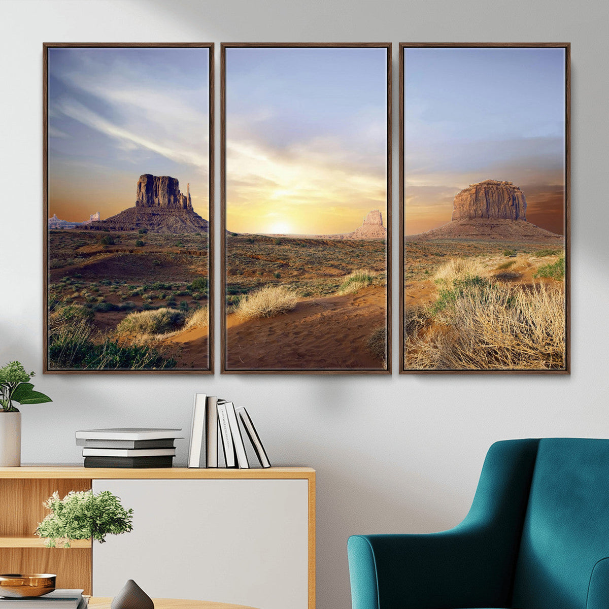 Monument Valley Desert Wall Art Canvas Print, Southwest